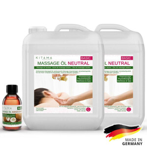 #1 DEAL: 2 x 10L Massageöl neutral + 250ml...