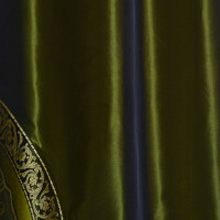 Thai Silk Curtain with Elephant Pattern & Eyelets