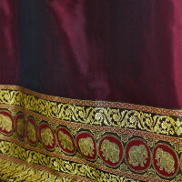 Thai Silk Curtain with Elephant Pattern & Eyelets