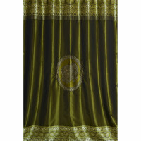 Thai Silk Curtain with Elephant Pattern & Eyelets