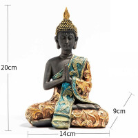 Buddha statue deco figure Amithaba sitting 20 cm high