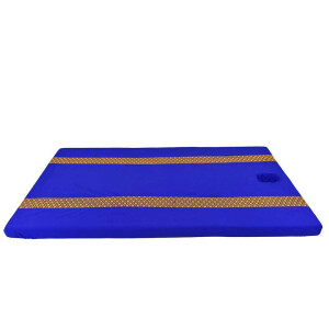 Lenzuolo trapuntato Sarong thailandese blu con foro per...