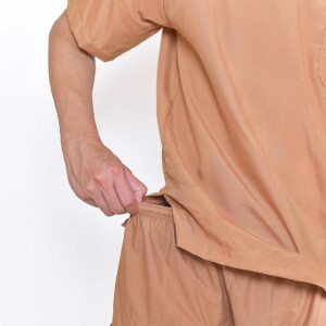 Set di abbigliamento per clienti trad. Pantaloni + camicia, beige-marrone
