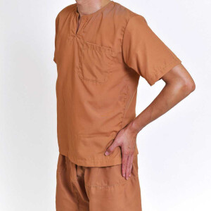 Set di abbigliamento per clienti trad. Pantaloni + camicia, beige-marrone