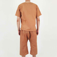 Set di abbigliamento per clienti trad. Pantaloni + camicia, beige-marrone
