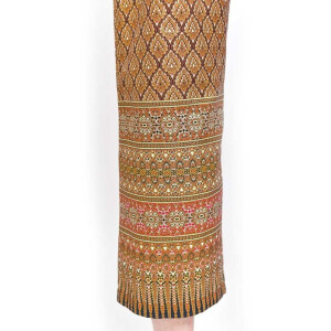 Hose mit bunten Thai Sarong Mustern für Thaimassage