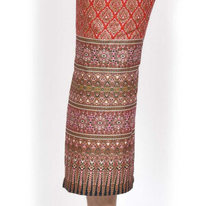 Hose mit bunten Thai Sarong Mustern für Thaimassage