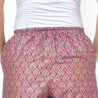 Hose mit bunten Thai Sarong Mustern für Thaimassage