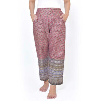 Hose mit bunten Thai Sarong Mustern für Thaimassage