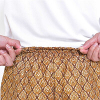 Hose mit bunten Thai Sarong Mustern für Thaimassage