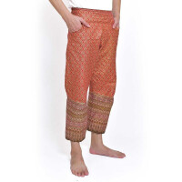Hose mit bunten Thai Sarong Mustern für Thaimassage
