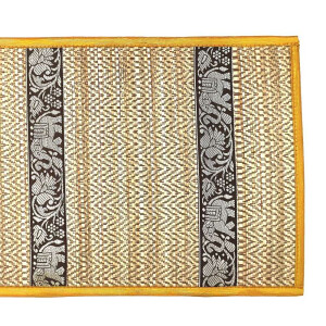 Thai Table Set Coasters Place Set 8 Piece Bast with Elephant Pattern