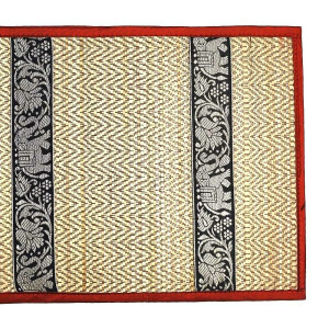 Thai Table Set Coasters Place Set 8 Piece Bast with Elephant Pattern