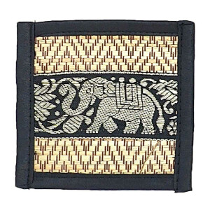 Thai Table Set Coasters Place Set 8 Piece Bast with Elephant Pattern