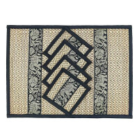 Thai Table Set Coasters Place Set 8 Piece Bast with Elephant Pattern