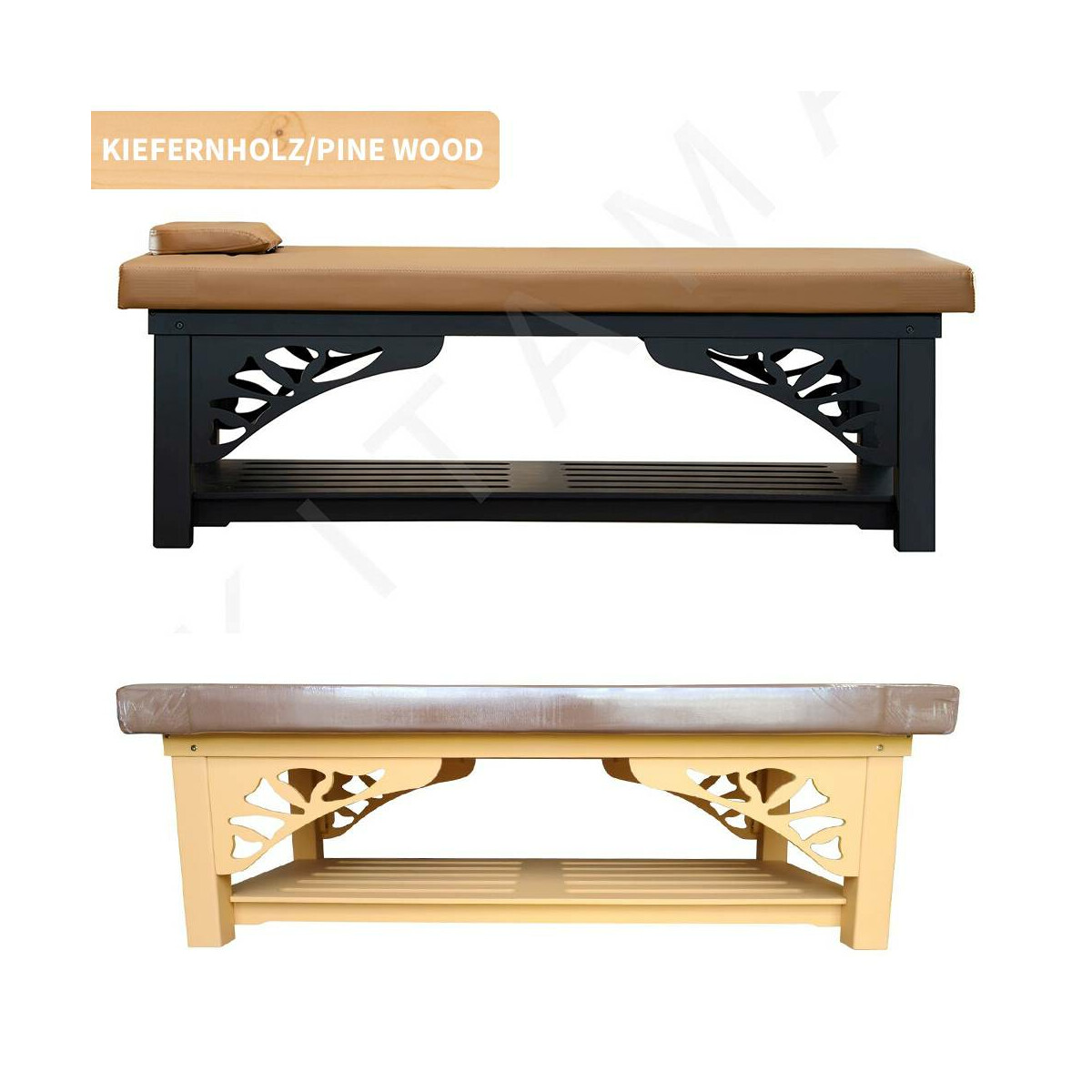Thai massage table made of Pine Wood