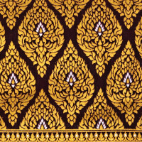 Thai Cloth Fabric Sarong - Premium Brown