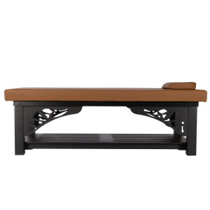 Thai Massage table made of oak wood Black 120 cm