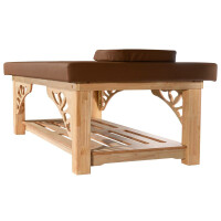 Lettino da massaggio thailandese in legno di quercia Luce 100 cm