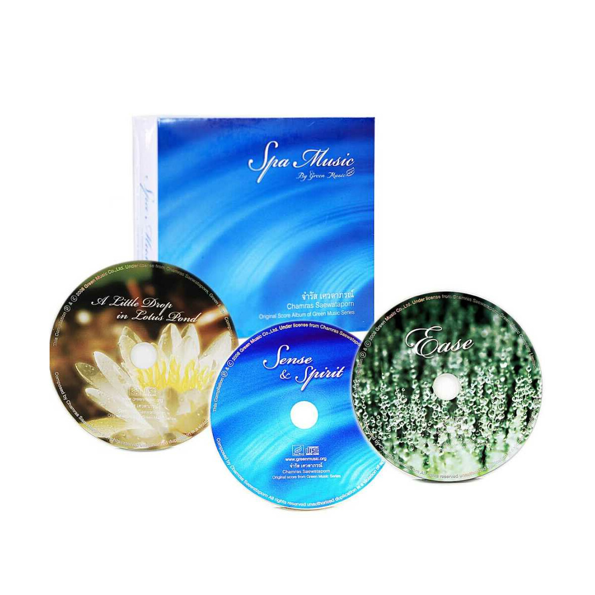3 CD`s Chamras Saewataporn - Spa Music, Green Music...