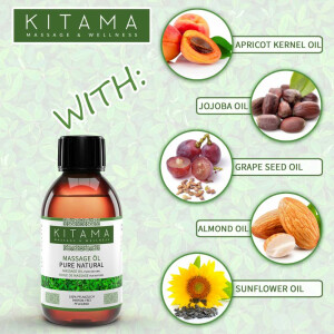 Olio da massaggio Pure Natural - 100% naturale e senza profumi