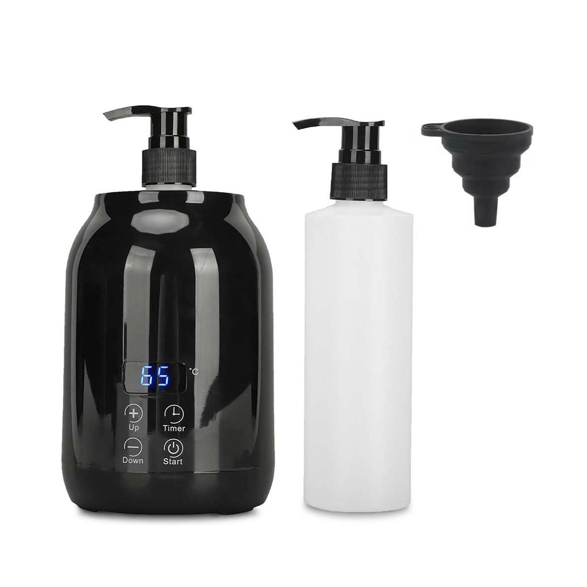 Scaldino elettrico per olio da massaggio con bottiglie di...
