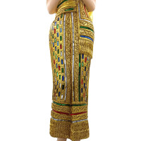 Thai Sawasdee Lady statue figure in gold 88cm high