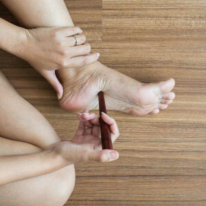 Massage-Hilfe aus Holz, Form: Stab