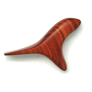 Massage-Hilfe aus Holz, Form: Vogel Dreispitz Birdy