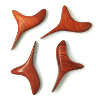 Massage-Hilfe aus Holz, Form: Vogel Dreispitz Birdy
