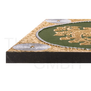 Thai Struktur Bild 3-teilig grün - 90 x 50 cm - No.11