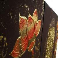 Thai Struktur Bild 3-teilig braun - 90 x 50 cm - No. 7