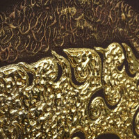 Thai Struktur Bild 3-teilig braun - 90 x 50 cm - No. 7