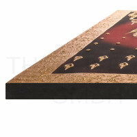 Thai Struktur Bild 3-teilig rot - 160 x 100cm - No. 99