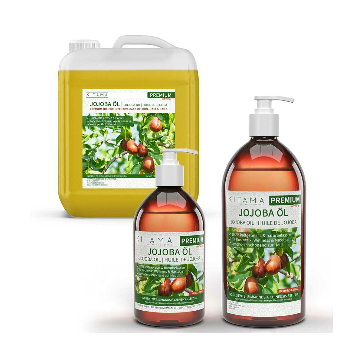 Jojoba oil cold pressed & extra virgin