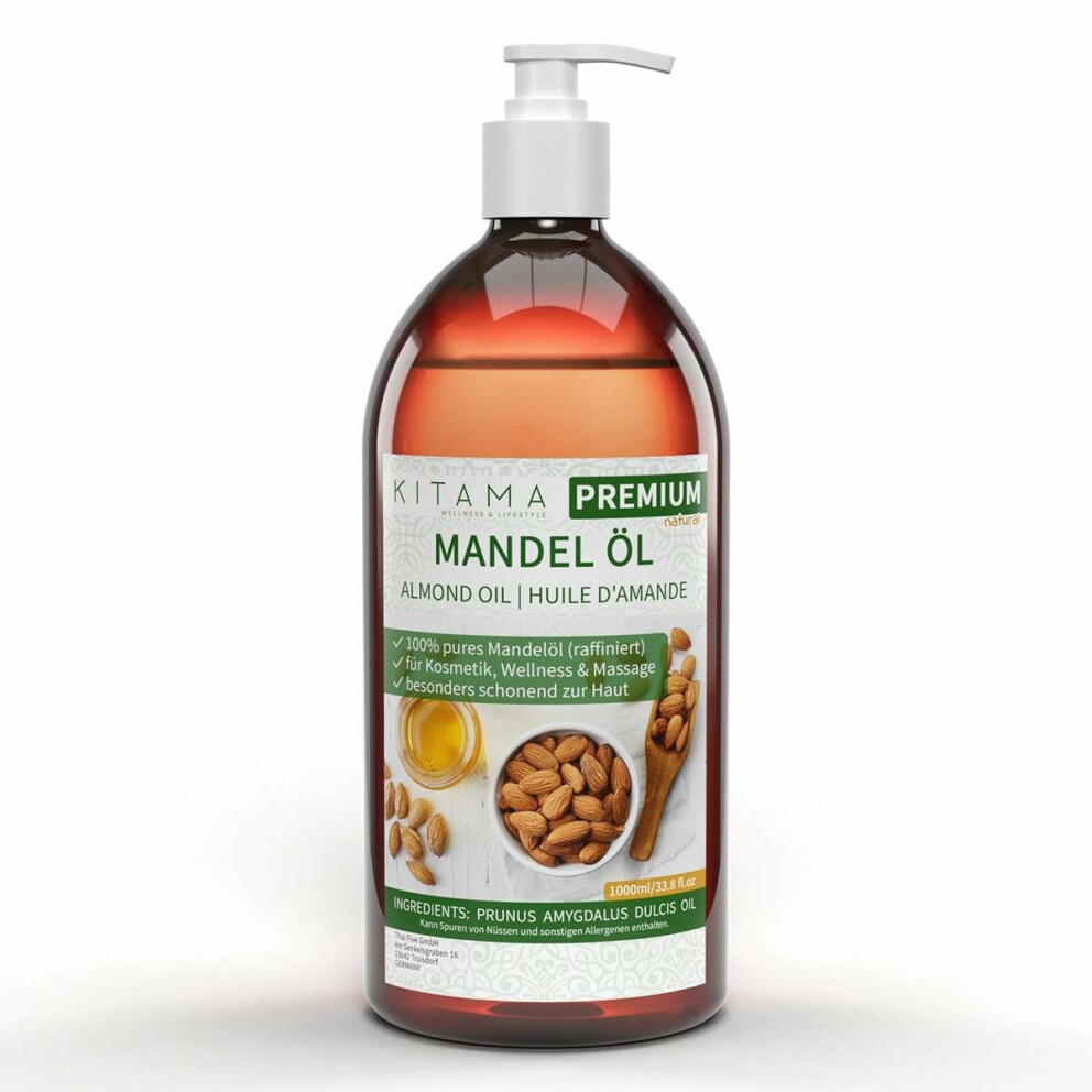 Olio di mandorle raffinato 1000ml