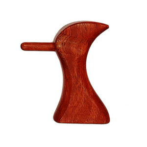 Set di legno da massaggio (6 pezzi): 1 x bastone + 1 x croce + 1 x legno da punta + 1 x uccello + 2 poster A4