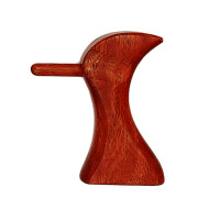 Set di legno da massaggio (6 pezzi): 1 x bastone + 1 x croce + 1 x legno da punta + 1 x uccello + 2 poster A4