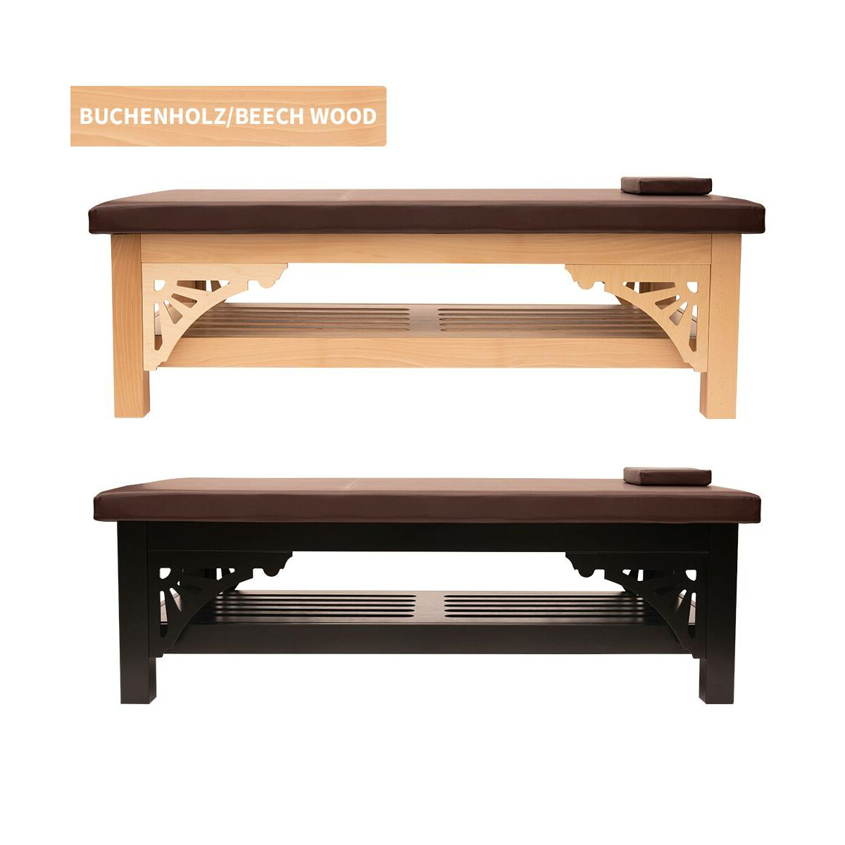 Thai massage table made of beech wood