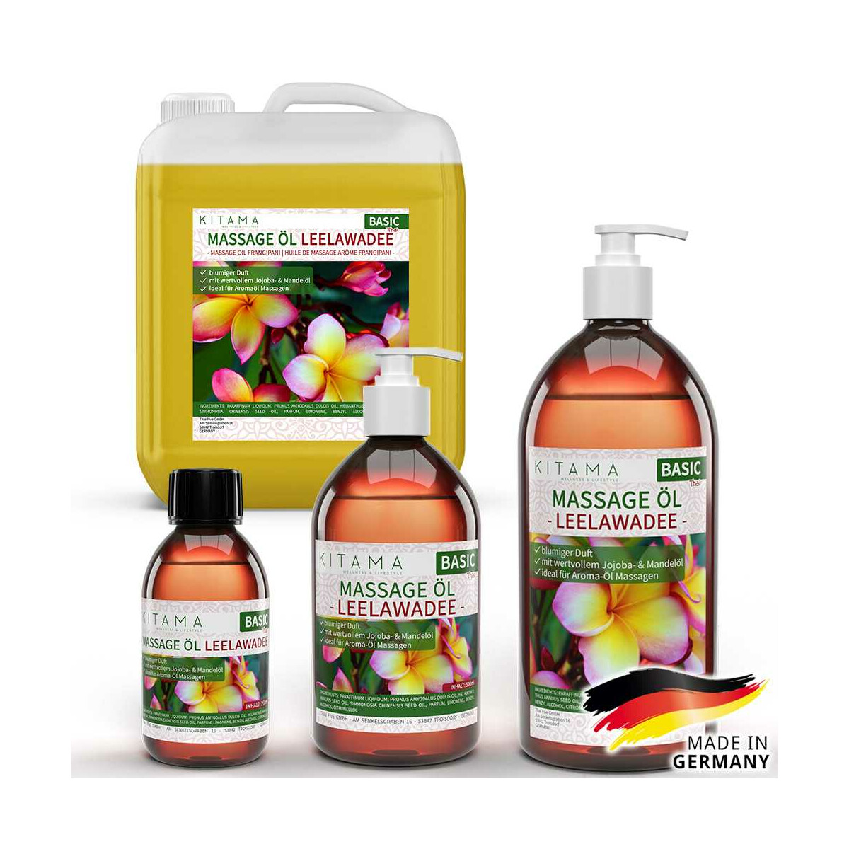 Massage Oil Aroma Thai Leelawadee Frangipani