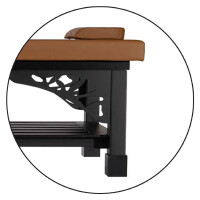 10cm Massageliegen-Adapter für eine Arbeitshöhe von 75cm Schwarz