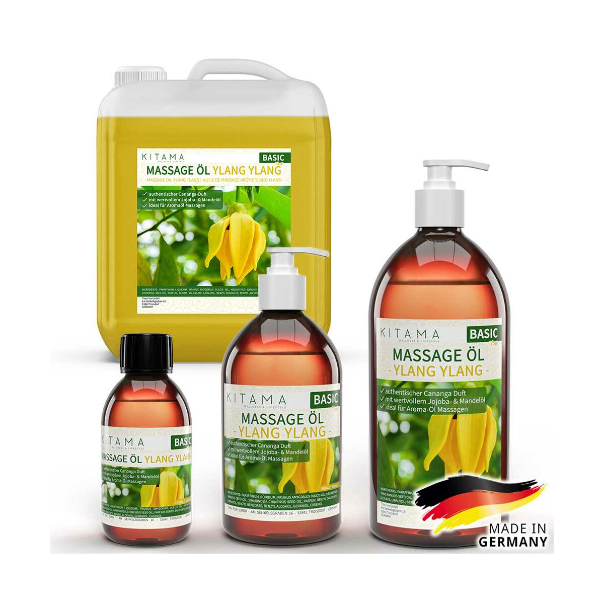 Olio da massaggio aroma Ylang Ylang
