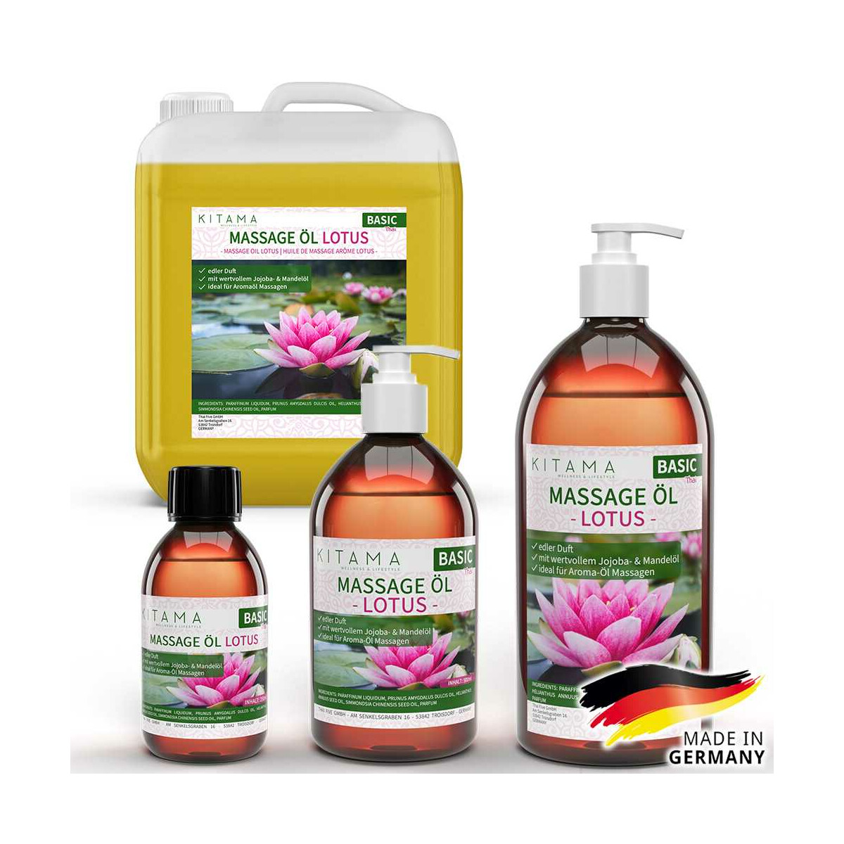 Olio da massaggio aroma Thai Loto
