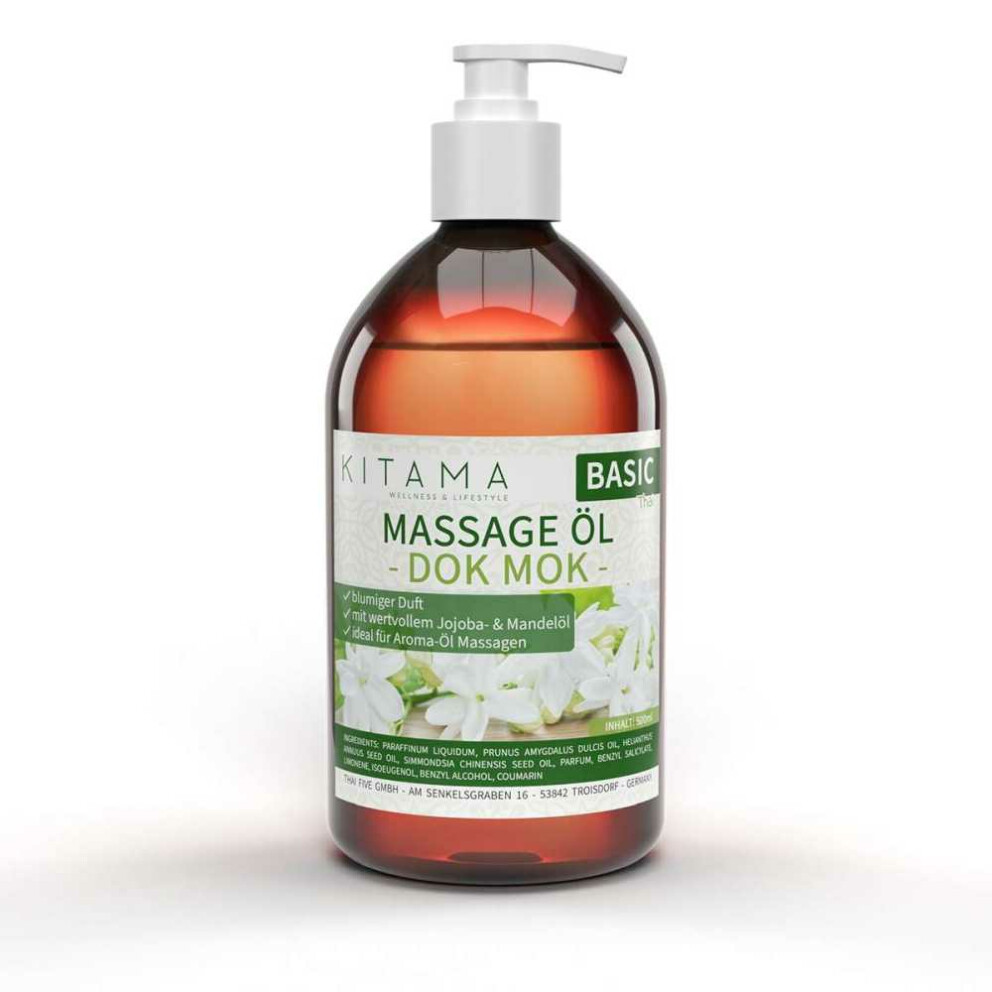 Aceite de masaje aroma Dok Mok (Jazmín de agua) 500ml