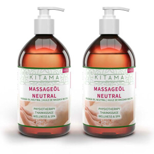 Olio da massaggio neutro senza profumo 1000ml (2 x 500ml)