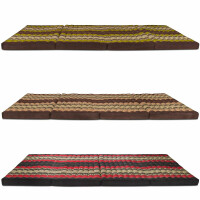 Thai Matte Liege Klappmatratze mit Blütenmuster 200cm x 105-110cm
