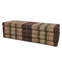 Thai Matte Liege Klappmatratze mit Blütenmuster 200cm x 105-110cm