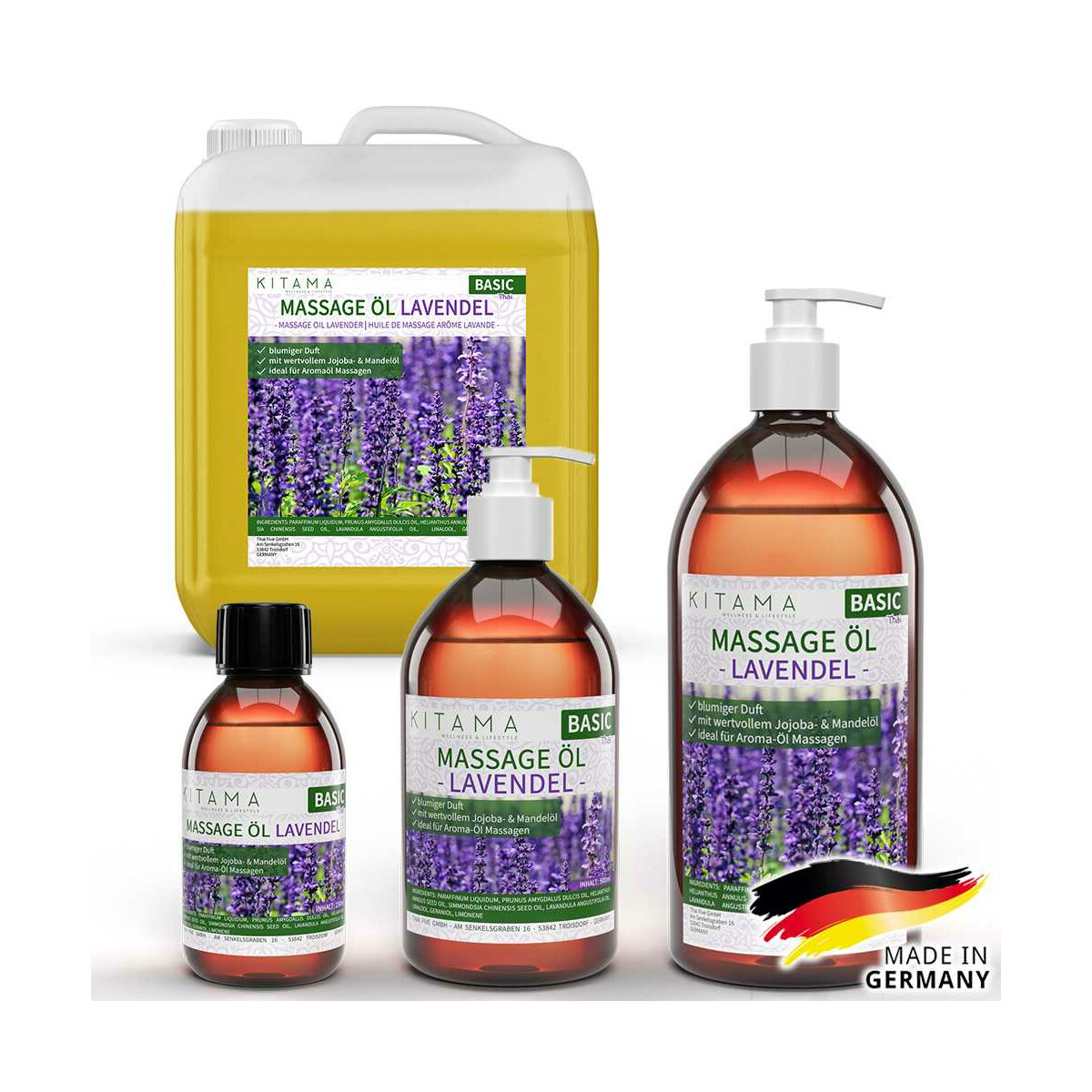 Olio da massaggio aroma Lavanda