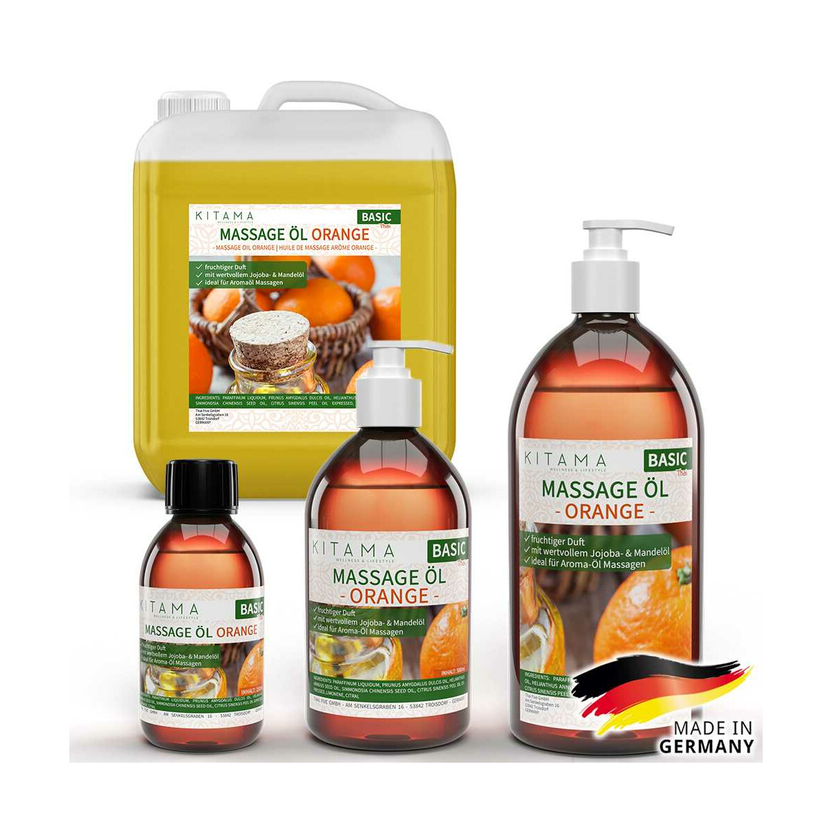 Olio da massaggio aroma Arancione