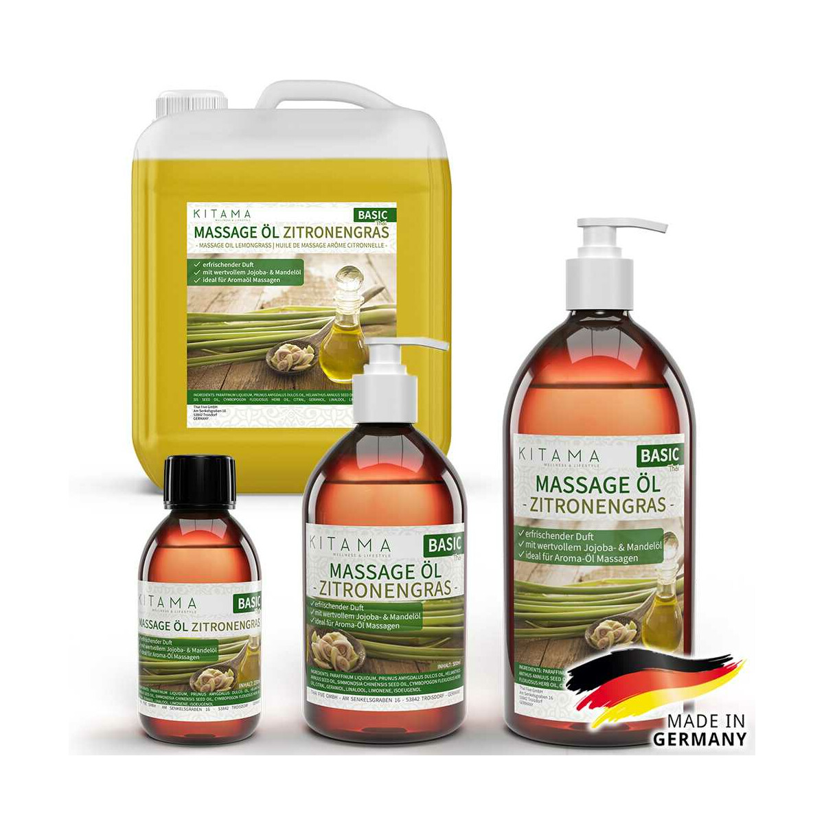 Olio da massaggio aroma Citronella